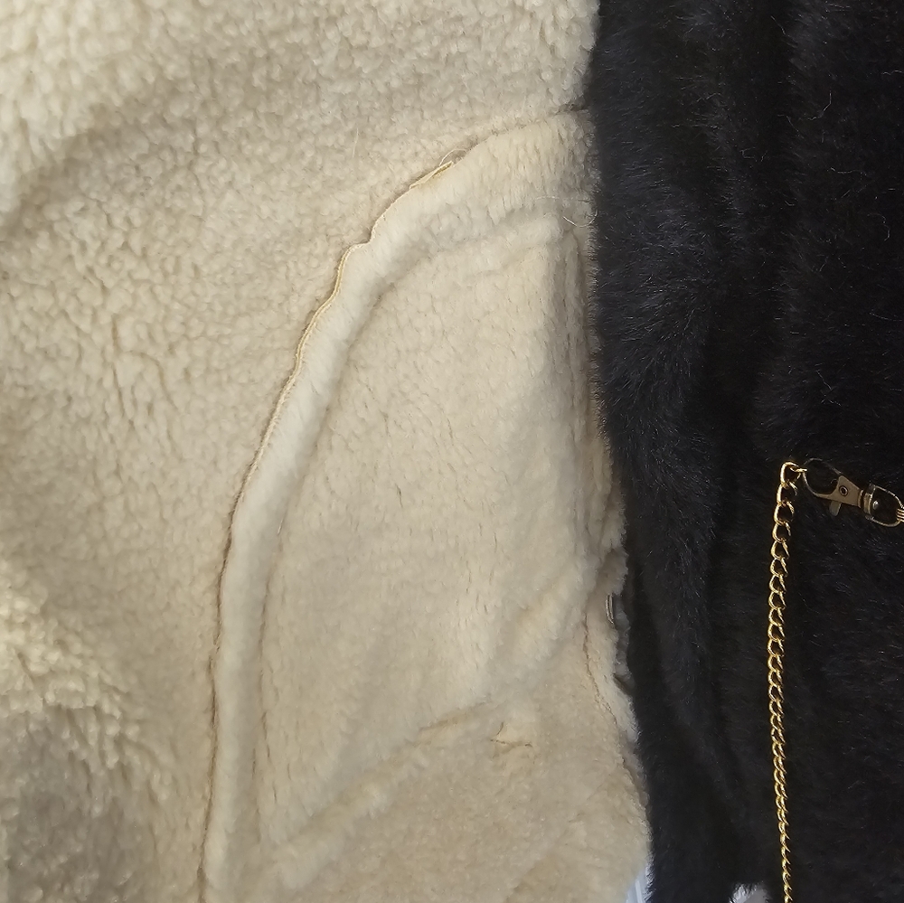 Shearling Aviator Jacket Leather Sand - Picture 11 of 16